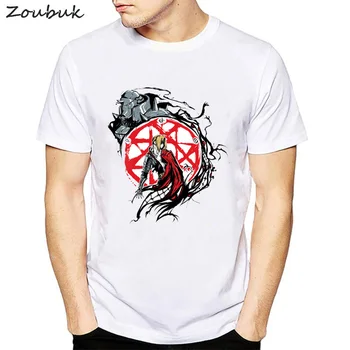 Fullmetal Alchemist Japonské Anime Sumi tričko pánske topy harajuku veľká veľkosť tee tričko Camiseta