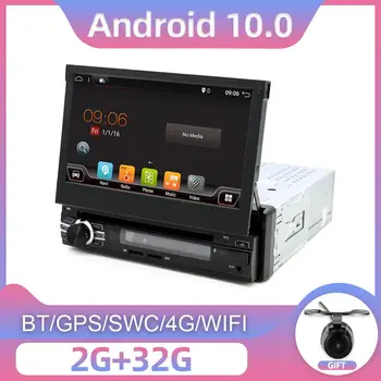 GPS Navigácia Autoradio Auto Stereo Audio Car Multimedia Player Android 10 DVD Prehrávač BT AUX Wifi Kamera SWC PC DAB 2+32 G