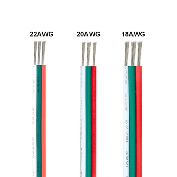 WS2811 LED Pás Kábel 3 Pin 22AWG Pocínovaného Medeného Drôtu SM Konektor Kábel Pre Pixel WS2811 Pevné Pásy Regulátor Osvetlenia