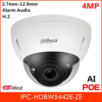 Pôvodné Dahua Pro-AI 4MP Poe Sieťová Kamera H. 265 Motorizované 2.7 mm-12.0 mm IČ 40m Podporu Alarm Audio Onvif P2P NVR IP Kamery