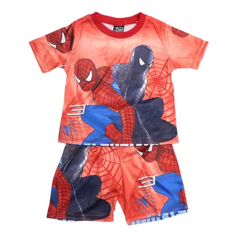 Deti Pyžamá Chlapca Odev robot, Spider Man Cartoon Plavky Deti Chlapcov Anime oblečenie pre voľný čas Jeseň Sleepwear pre Chlapcov 3-8Y