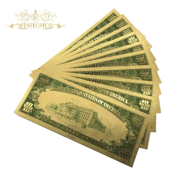 10pcs/veľa 1928 je Amerika Zlato, Bankovky 10 Dolárovej Bankovky v 24k Zlatom Falošné Peniaze Kovové Remesiel Pre Dary A Zbierky