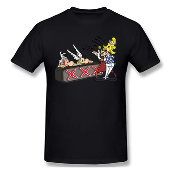Vysoká Kvalita O-Krku 100 Bavlna Cacofonix má Talent T-shirt Asterix a Obelix v Mori krátky rukáv