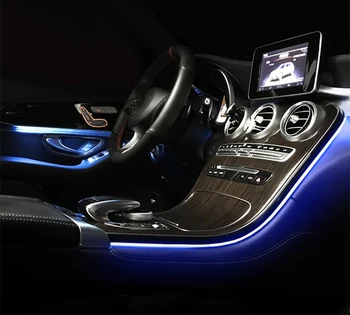 64 farieb LED okolitého svetla Na Mercedes Benz C GLC triedy w205 X253 C200L okolia lampa svetlo pre w205 X253 inovované osvetlené