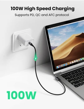 Dbg 100W 5A usb typu c do usb typu c kábel PD nabíjačka pre macbook Samsung huawei xiao Notebook usb, c rýchle nabíjanie kábel 2m