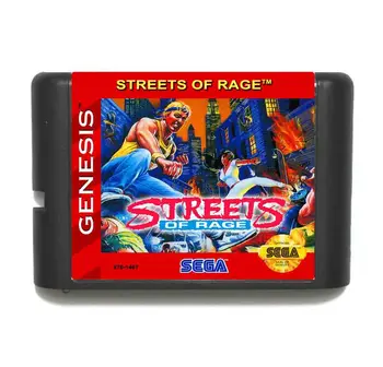 Street Hnevu 16 bit MD Hra Karty Pre Sega Mega Drive Pre Genesis