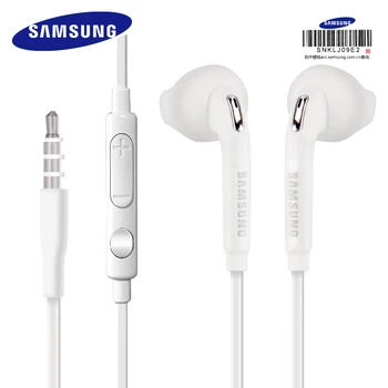 SAMSUNG EO-EG920 Slúchadlá Note3 Káblové Slúchadlá s Mikrofónom pre Samsung Galaxy S6 S8 Mobilné Telefóny In-ear Slúchadlá