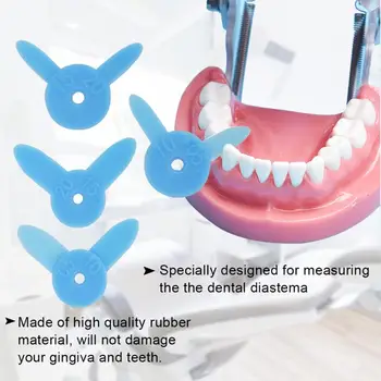 4pcs/Set Zubné Diastema Occlusal Meracie Pravítka Zub Štrbinou Meranie Zuby Nástroj Stomatológia Zariadenia