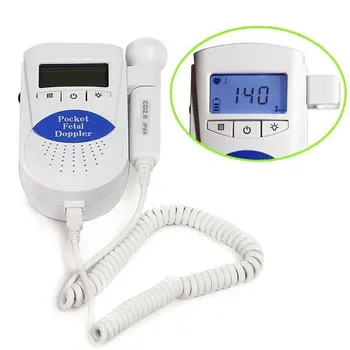 LCD Displej Dieťa LCD Ultrazvukový Detektor Plodu Doppler Prenatálne Heart Rate Monitor Tepu