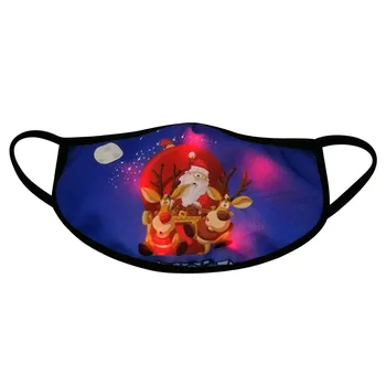 2021 LED Vianočné Maska, Svetlo Maska Vianočné Svetlá Žiariace Maska Pre Mužov A Ženy, štít na Tvár Obväz Ochrany du visage