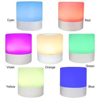 Dotykové Ovládanie LED Nočné Svetlo Smart Nočná Lampa Smart Nabíjateľná RGB Farebné Zmeny Indukcia, Intenzita Lampa