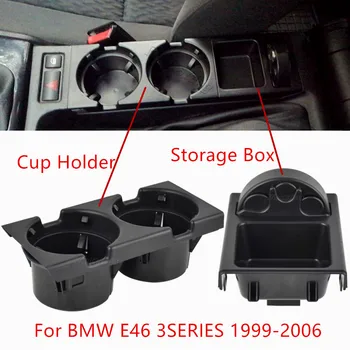 Pre 1999-2006, BMW E46 3 Series Dual Otvor Nové Auto Prednej stredovej Konzoly Skladovanie Zásobník Box na Mince + Pohára Nápoj Držiteľov 51168217957