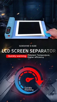 Jyrkior SVITU S-918E LCD Modrá Obrazovka Splitter Kúrenie Fáze Oddeľovač Pad Pre iPhone, iPad LCD Displej Oddeľovač Nástroj