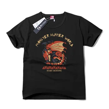 Módne Letné tričko Muži Ženy Monster Hunter Bavlna Tee Tričko Slim s Krátkym Rukávom Unisex Tričko O-Krku Topy T-shirt COS