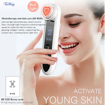 Tinwong Fotón LED Svetlo Terapia RF EMS Omladenie Pokožky Tváre Zdvíhacie Utiahnite Masér Krásy, Starostlivosť o Pleť Nástroj Masáž Tváre