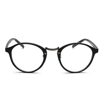 Ženy Optické Okrúhle Okuliare, Rám Retro Jasný objektív falošné Okuliare Krátkozrakosť Okuliare Rámy Mužov Kvet Rámy