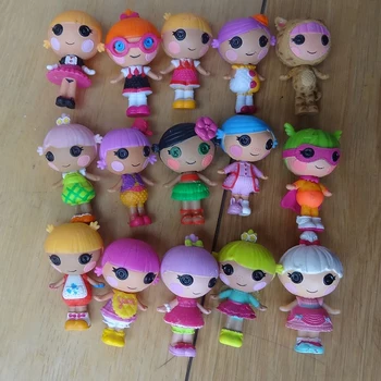 10pcs/veľa Mini Lalaloopsy baby Doll Väčšinu Tlačidlo Oči Akcie Obrázok Deti Hračka Juguetes Brinquedos Hračky mini Lalaloopsy bábika