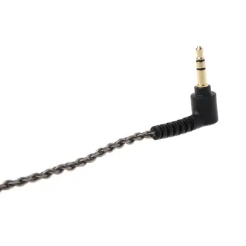 MMCX SE535 Strieborné Pozlátené Odnímateľný Kábel Drôt pre Shure SE215 SE315 SE846 UE900 Slúchadlo pre iPhone Xiao Headset Príslušenstvo