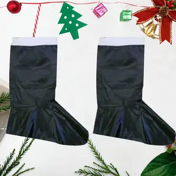 1 Pár Santa Claus Topánky Kryt Vianočné PU Kožené Topánky Pokrytie Výkonu Topánky Rekvizity Cosplay Kostýmy Príslušenstvo Pre Účinkujúcich