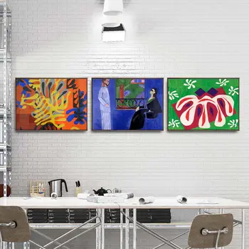 Domáce Dekorácie Umeleckých Obrazov Na Stenu Vzad Obývacia Izba Plagát, Tlač Na Plátne Obrazy Francúzskych Henri Matisse Obrus