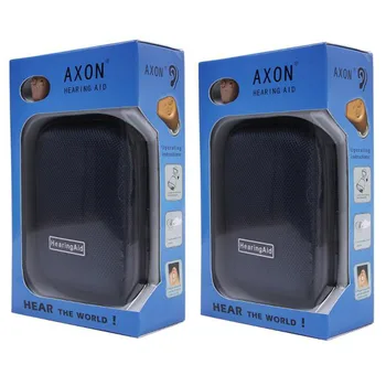 Veľa 2ks AXON K-88 Mini Nabíjateľná V Uchu Neviditeľné naslúchacích Pomôcok Objem Nastaviteľné Audiphone Zvuku Hlasu Zosilňovač