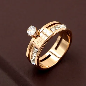 Luxusné Značky List LÁSKA NAVŽDY AAA Cubic Zirconia Prst Prsteň Rakúskych Kryštálov Prstene, Šperky, Svadobné Sety Snubné Prstene R002
