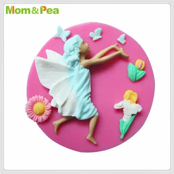 Mama&Pea MPA1993 Elf Silikónové Formy Cake Decoration Fondant Tortu 3D Formy potravinársky