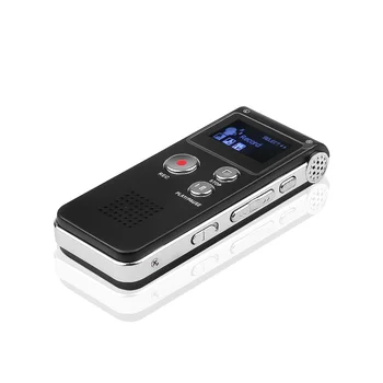 Mini USB Pero s kapacitou 8 gb Hlasový Záznamník Disku Digitálneho Zvuku s MP3 Prehrávač Micphone Slúchadlá 650Hr 3D Stereo Audio Prehrávač