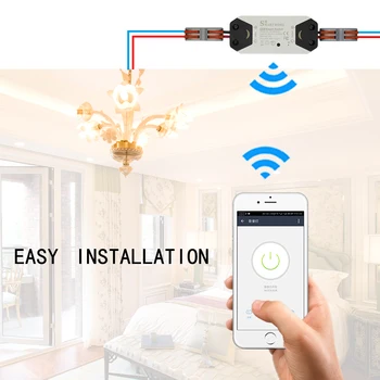 DIY WiFi Smart Light Switch Univerzálny Chránič Časovač, Diaľkové Ovládanie Práce s Alexa Domovská stránka Google Smart Home 4 Kusy
