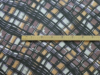 Prehoz Patchwork Hodvábny Šifón Textílie Kávy Šál Materiál 100*140 cm