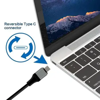 USB C Do Kábel 4K Typ C Thunderbolt3 Converter Pre MacBook Huawei Mate 30/40 USB-C HDMI-compatibleAdapter USB Typu C, HDMI
