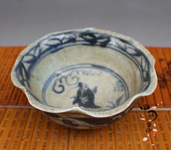 Modrej a bielej misky odhalilo z Jingdezhen factory antique