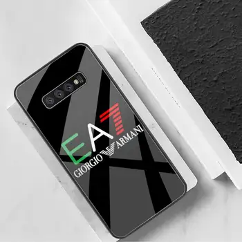 Luxusné športové značky Anima Telefón Prípade Tvrdeného Skla Pre Samsung S20 Plus S7 S8 S9 S10 Plus Poznámka 8 9 10 Plus