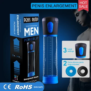 Elektrické Penis Silné Čerpadlo Automatické zväčšenie Penisu Vákuové Čerpadlo Erekcie Penisu zväčšovacieho prístroja Penis Extender Sexuálne Hračky Pre Mužov Muž