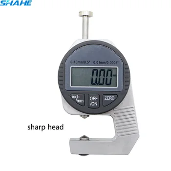 Prenosný mini Presné Digitálne Hrúbka Rozchod Meter Tester Mikrometer ostré hlavu hrúbka nástroj merania 0 až 12,7 mm
