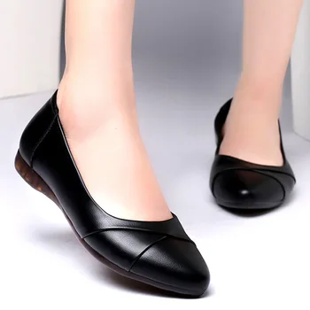Špicaté Kožené Bytov Ženy Jar Mokasíny Žena Bytov V Roku 2020 Módne Oxford Topánky Pre Ženy Balíku Topánky Žena Falts