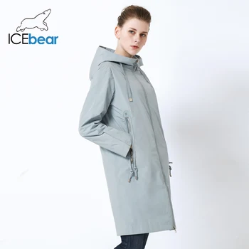 ICEbear 2019 nové kapucňou ženy bunda vysoko kvalitné dlhé ladies bunda veľké vrecko dizajn ladies bunda značky žien GWC19085I