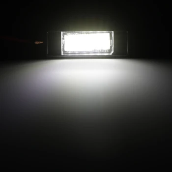 2 ks Auto Zadné Licenčné Číslo Doska Svetlo Lampy 18 SMD LED Lampa Pre Peugeot 106 207 307 308 406 407 508 Pre CITROEN C3 C4 C5 C6 C8