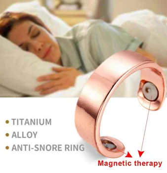 Rose Gold Black Magnetický Prsteň pre Ženu Zdravie Energie Krúžky Otvoriť Resizable Veľkosť Prsta Módne Šperky