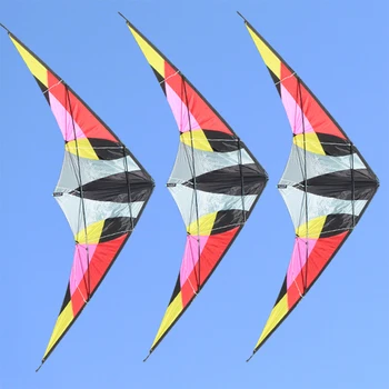 Doprava zadarmo 2,2 m albatros dvojriadkový stunt kite flying hračky pre dospelých nylon ripstop tkaniny vtákov drakov cievky eagle kitesurf