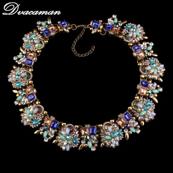 2017 hot predaj ZA dizajn značky náhrdelník multicolor vintage náhrdelník vysokej kvality pre ženy vyhlásenie náhrdelník veľkoobchod A14