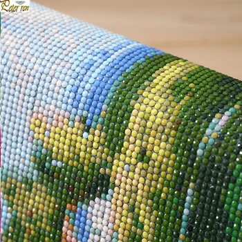 Peter ren Diamond maľovanie Modulárny obrázky podľa čísla mačky 5d Kolo\Námestie vŕtať Mozaiky ikonu Plná výšivka 