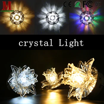 LED Povrchová Montáž Crystal Zapustené Bodové Svietidlá 5w Stropné Svietidlá, Moderné, Jednoduché Tvorivej Energie, Úsporné Žiarivky
