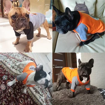 Teplé Oblečenie pre psy, francúzsky Buldog Pet Oblečenie Pohode Baseball Jednotné Pug Kabát, Bundu Módne Športové Šteňa Oblečenie pre Psa Vesta