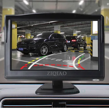 ZIQIAO 5 Palca TFT LCD Reverznej Parkovanie Monitor HD Dynamický vodiaca Čiara Zadná Kamera pre Auto Zobrazenie na displeji Systému