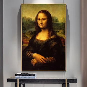 The Mona Lisa Slávne Umelecké Plátno Maľby Leonarda Da Vinci Wall Art Plagáty A Vytlačí Klasického Umenia Obrázok Pre Obývacia Izba