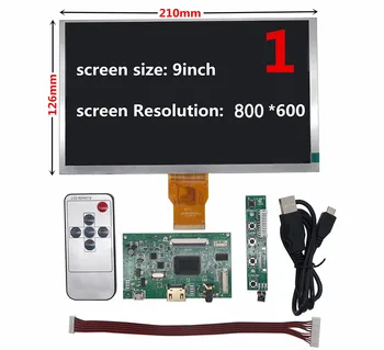 9 Palcový 1024*600 HDMI Obrazovky LCD Displej s Vodičom Doska Monitor pre Raspberry Pi B + 2 3 Banán/Orange Pi Mini Počítač