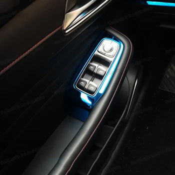 Lsrtw2017 Nehrdzavejúcej Ocele Auto Okno Lifte ovládací Panel trim Mg Hs 2018 2019 2020 Príslušenstvo Diely Auto 2021 dekorácie