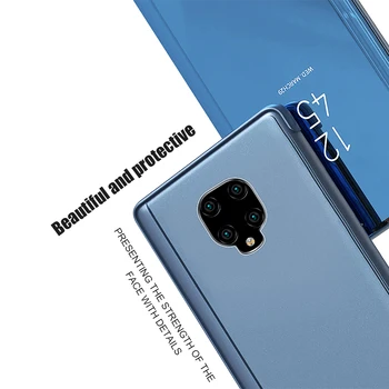 Zrkadlo Držiaka Telefónu Prípade Pre Xiao Redmi Poznámka 8 9 Pro Max 9S 8T 8A K30 Pro Poco X2 Stojan Flip Cover Shockproof Prípade