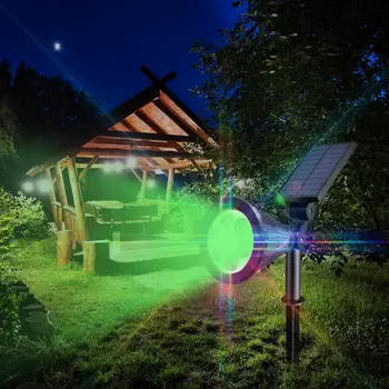 7 LED Solárne Kosačky Lampa Pozornosti Nepremokavé, Ľahké Ovládanie Vkladanie Poschodí Záhradné Svetlo Vonkajšie Nastaviteľné Záhrada Krajiny Lampa